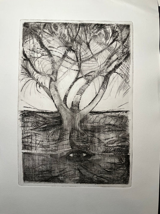 Drypoint Etching – The Witness Tree
