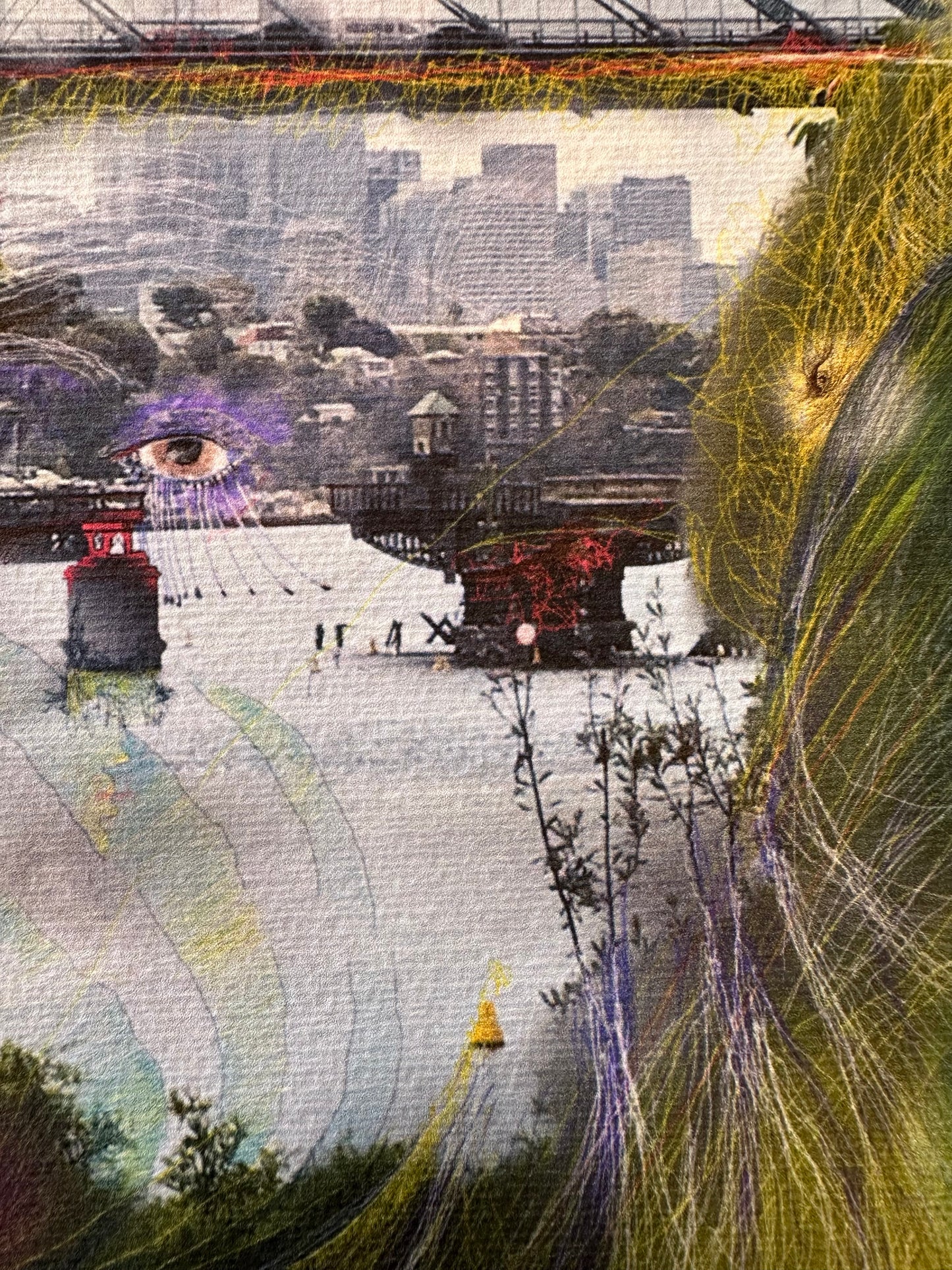 Digital art print - Glebe Island Bridge